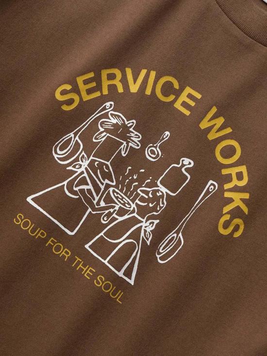  서비스웍스 반팔 티셔츠 Service Works Soup For The Soul 티셔츠 - SERVICE WORKS
