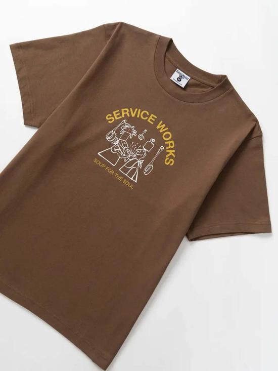  서비스웍스 반팔 티셔츠 Service Works Soup For The Soul 티셔츠 - SERVICE WORKS
