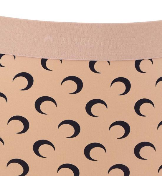 26SS 마린세르 숏팬츠 마린 세르 문 프린트 저지 바이커 쇼츠 탄 - MARINE SERRE