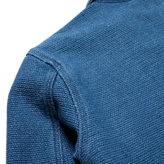  프리노트 클로스 셔츠 미드웨이 사시코 2년 세탁 가능 긴팔  인디고 - FREENOTE CLOTH