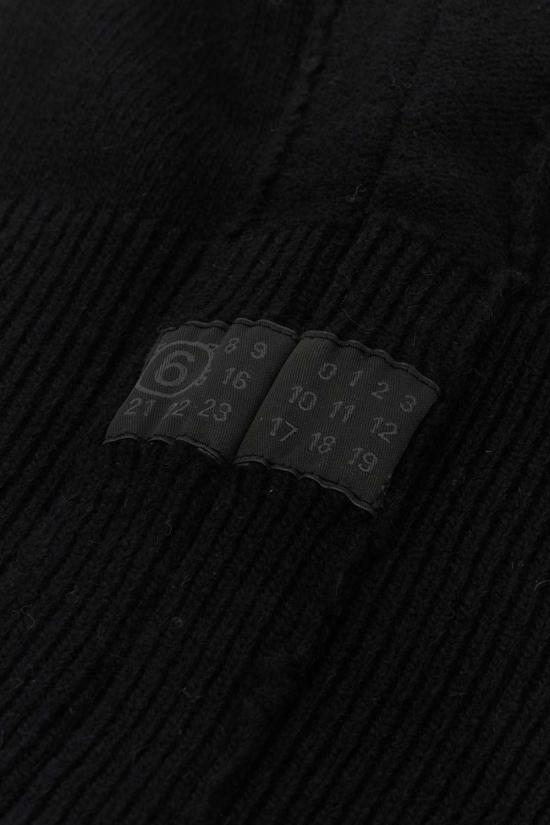  MM6 메종마르지엘라 바라클라바 Mm6 메종 마르지엘라 울 블렌드 바라클라바 블랙 - MM6 MAISON MARGIELA