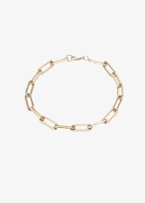  마라 카리조 스칼리세 팔찌 마라 카리조 스칼리스 사각형 링크 체인 브레이슬릿 14K 골드 필드