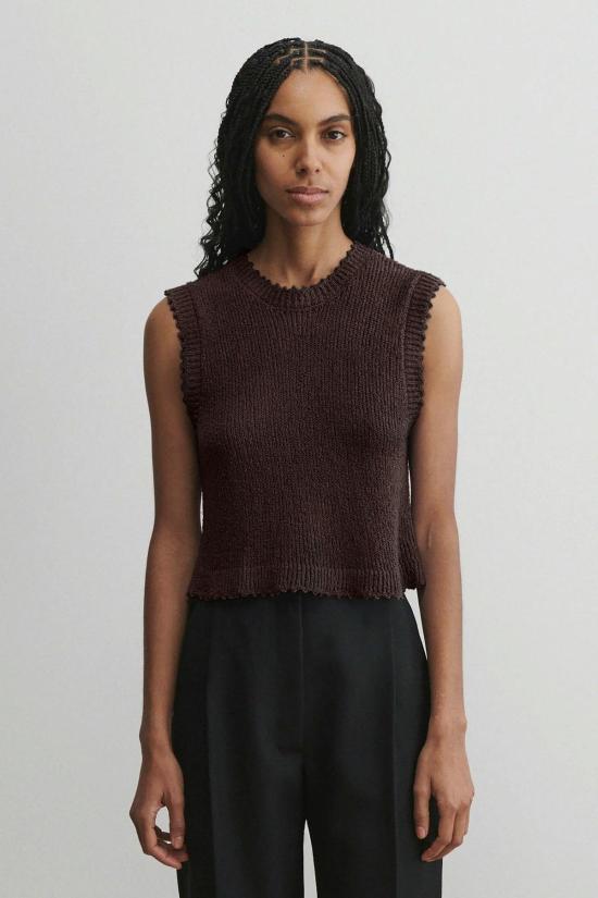  레이첼 코미 블라우스 렐렌트 탑 초콜릿 - RACHEL COMEY
