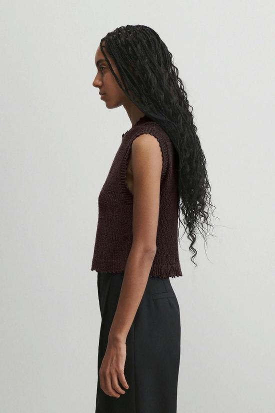  레이첼 코미 블라우스 렐렌트 탑 초콜릿 - RACHEL COMEY