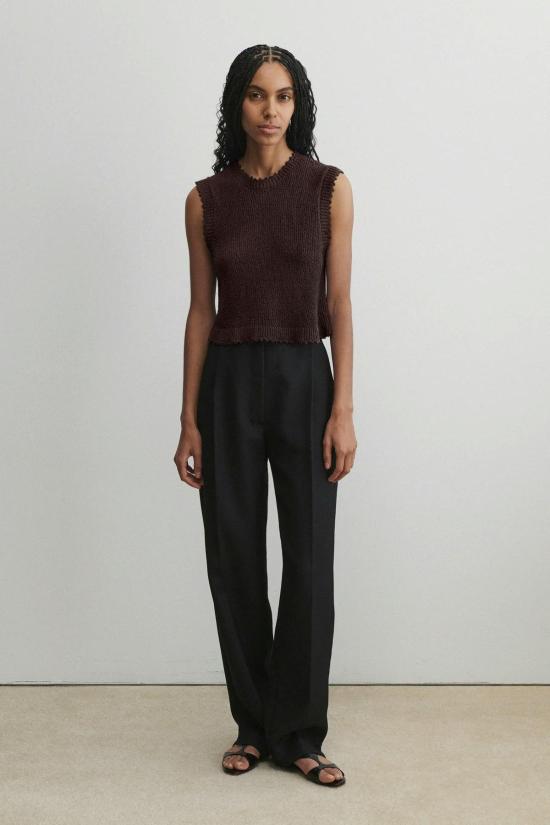  레이첼 코미 블라우스 렐렌트 탑 초콜릿 - RACHEL COMEY