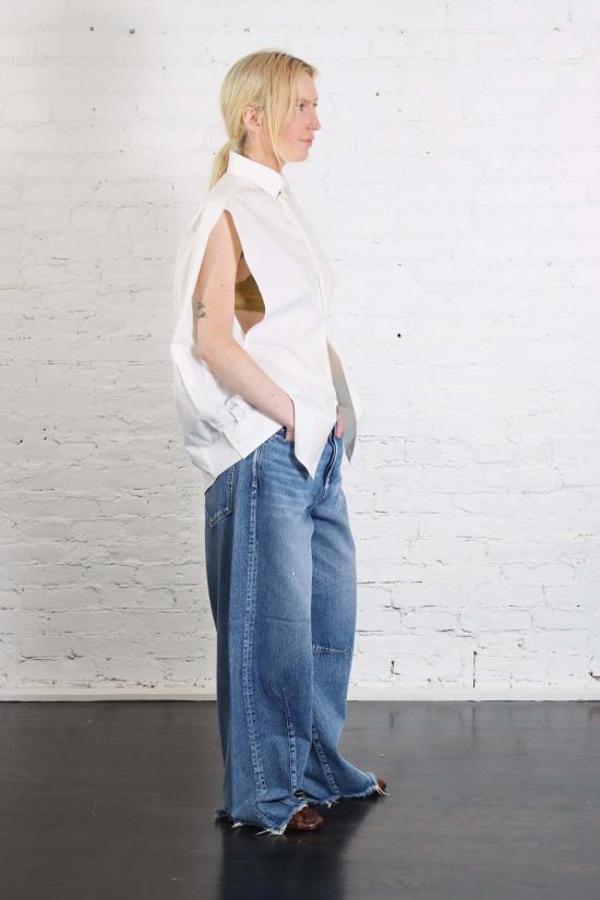  마르지엘라 셔츠 메종  MM6 코튼 포플린 셔츠 - MAISON MARGIELA