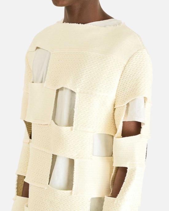  꼼데가르송 긴팔 티셔츠 Comme Des Garçons 컷아웃 긴소매 - COMME DES GARCONS