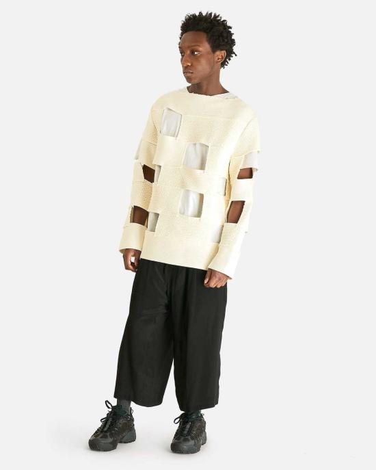  꼼데가르송 긴팔 티셔츠 Comme Des Garçons 컷아웃 긴소매 - COMME DES GARCONS
