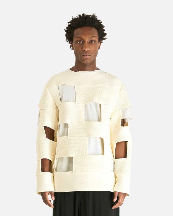  꼼데가르송 긴팔 티셔츠 Comme Des Garçons 컷아웃 긴소매
