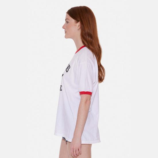  블루&크림 반팔 티셔츠 BNCMSU23 02 WHITE RED - BLUE&CREAM