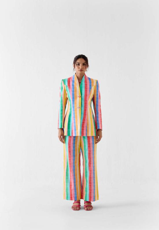  이키비 수트 자켓 Ikkivi Leher Blazer Co Ord 세트 멀티 컬러