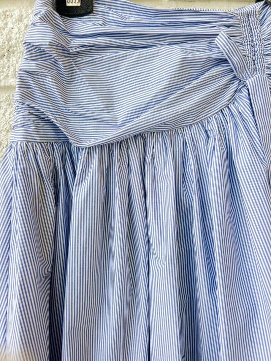  크리스티 린 스커트 메이브  블루 스트라이프 - CHRISTY LYNN