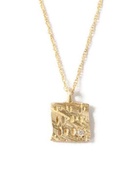  Linn Designs 목걸이/팬던트 린 디자인 생추어리 스퀘어 다이아몬드 목걸이 14K 골드