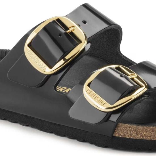  버켄스탁 샌들 애리조나 빅 버클  하이샤인 블랙 - BIRKENSTOCK