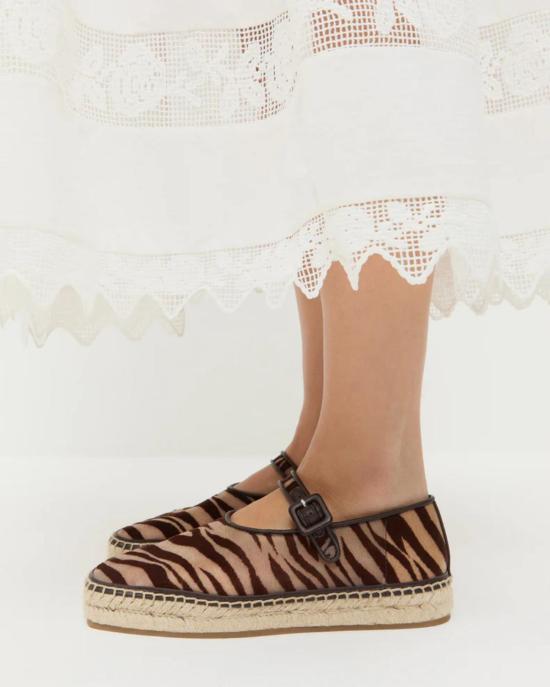  로플러랜달 스니커즈 로플러 랜달 클로버 에스파드리유 얼룩말 - LOEFFLER RANDALL