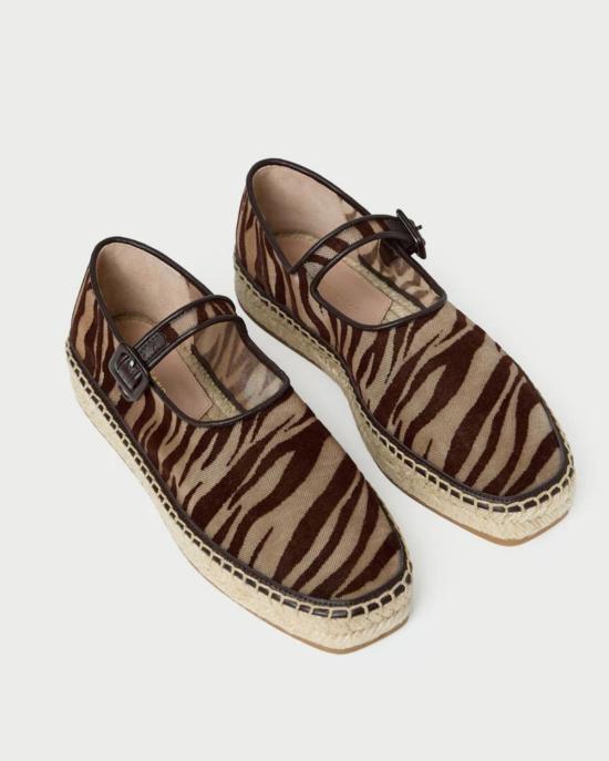  로플러랜달 스니커즈 로플러 랜달 클로버 에스파드리유 얼룩말 - LOEFFLER RANDALL