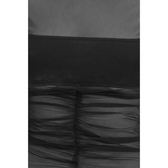 26SS 릭 오웬스 긴팔 티셔츠 템피오 반도 탑 블랙 - RICK OWENS