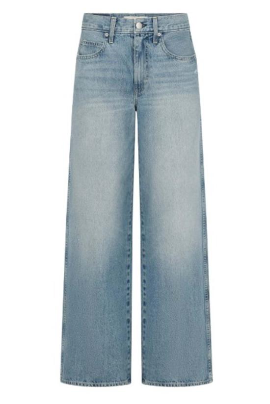  아모 데님 데님 팬츠 키라 미드라이즈 와이드 레그 진 - AMO DENIM