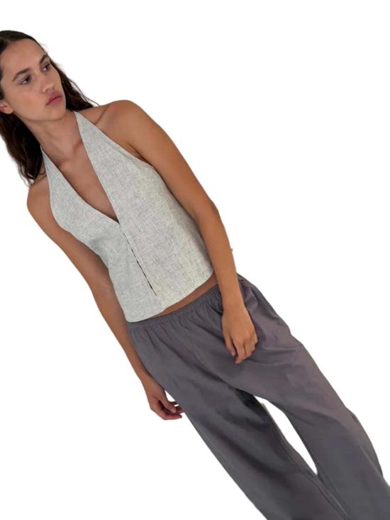  데이지 스튜디오 스트레이트 팬츠 Deiji Studios Ease Trouser Currant - DEIJI STUDIO