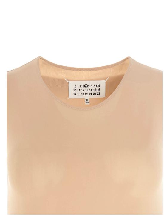  마르지엘라 바디수트 티셔츠 메종  보디수트 베이지 - MAISON MARGIELA