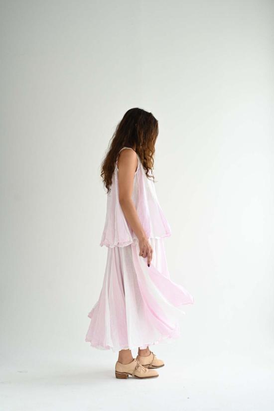  Risa Nakamura 롱 스커트 나카무라 리사 사쿠라 스커트 벚꽃 - OTHER BRANDS