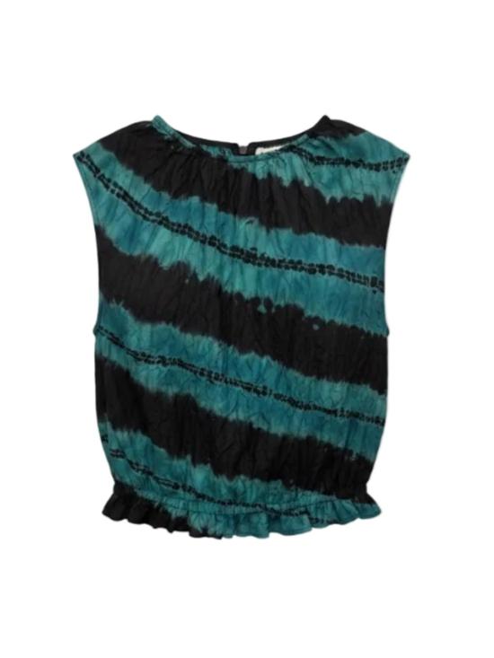  울라 존슨 민소매 티셔츠 Ulla Johnson Kaiko Shibori 염색 탑