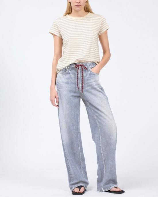  랙앤본 스트레이트 팬츠 Rag & Bone Miramar Terry Drawstring Wide Leg Pants Brighton