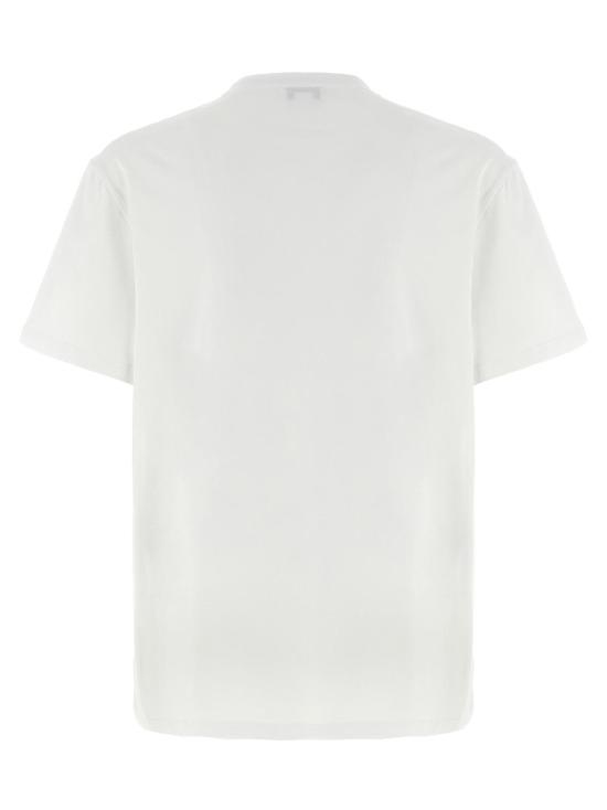  알렉산더 맥퀸 반팔 티셔츠 투톤 코튼 티셔츠 - ALEXANDER MCQUEEN