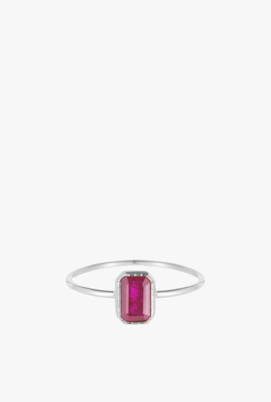  제니 권 디자인스 반지 제니 권이 디자인한 에메랄드 컷 루비 위스프 - JENNIE KWON DESIGNS