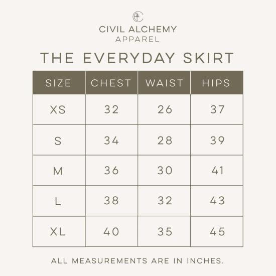  시빌 알케미 스커트 캘리포니아 에브리데이 - CIVIL ALCHEMY