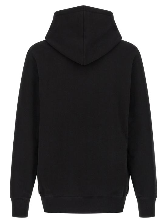  알렉산더 맥퀸 후드 티셔츠 바이컬러 코튼 스웨트셔츠 - ALEXANDER MCQUEEN