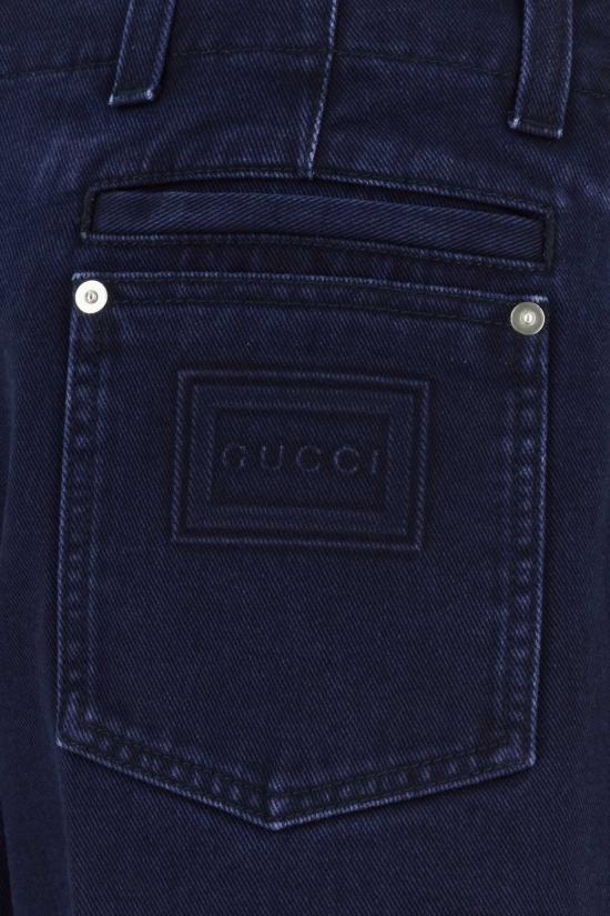  구찌 데님 팬츠 다크 블루 데님 진 블루믹스 - GUCCI
