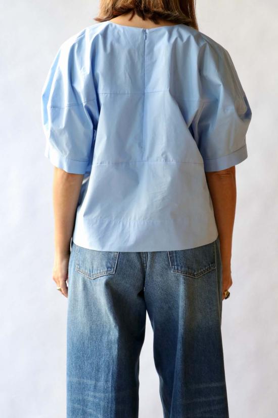  레이첼 코미 반팔 티셔츠 럭비 탑 스카이 블루 - RACHEL COMEY