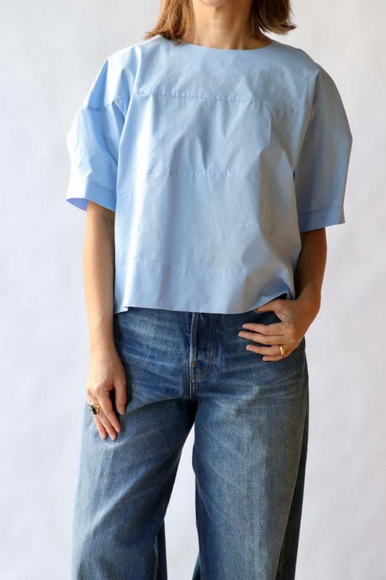  레이첼 코미 반팔 티셔츠 럭비 탑 스카이 블루 - RACHEL COMEY