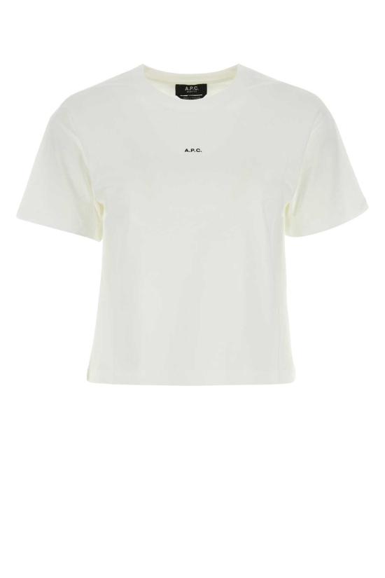  아페쎄 반팔 티셔츠 A.P.C. 화이트 유기농 면 티셔츠