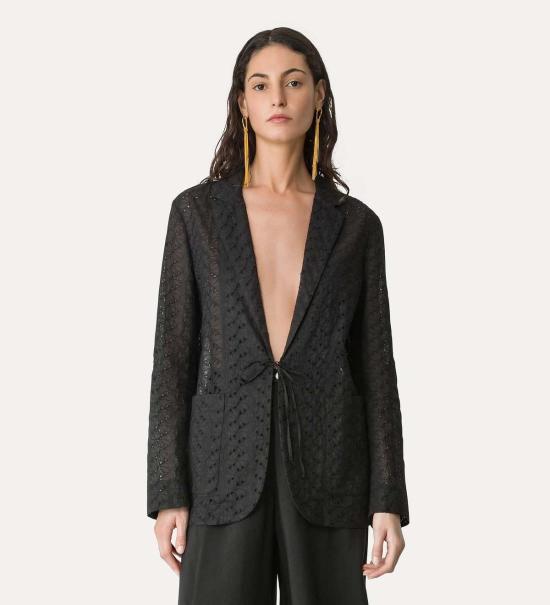  포르테포르테 자켓 Forte Forte 14877 My Jacket Muslin With Broderie Anglaise 자수 재킷 - FORTE FORTE