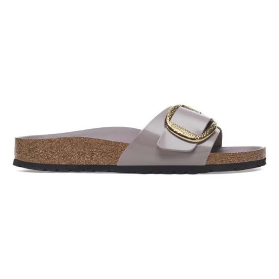  버켄스탁 샌들 마드리드 해머드 빅 버클  하이샤인 페이디드 퍼플 - BIRKENSTOCK