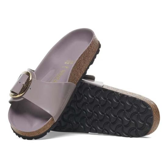  버켄스탁 샌들 마드리드 해머드 빅 버클  하이샤인 페이디드 퍼플 - BIRKENSTOCK