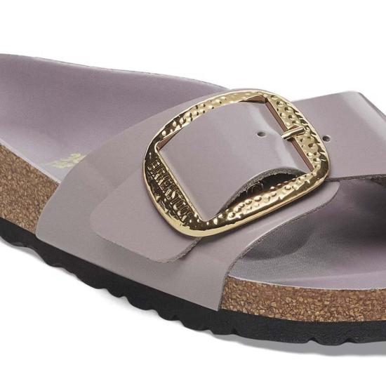  버켄스탁 샌들 마드리드 해머드 빅 버클  하이샤인 페이디드 퍼플 - BIRKENSTOCK