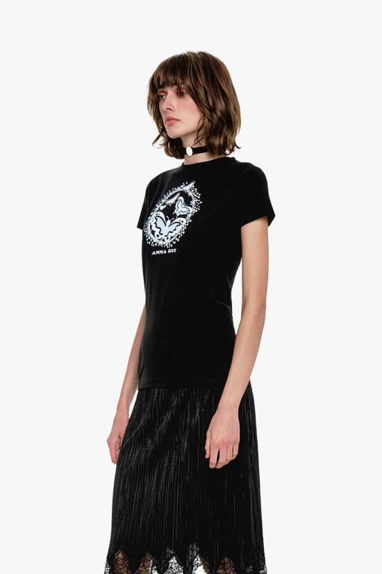  안나 수이 반팔 티셔츠 T1026A1 BLACK - ANNA SUI