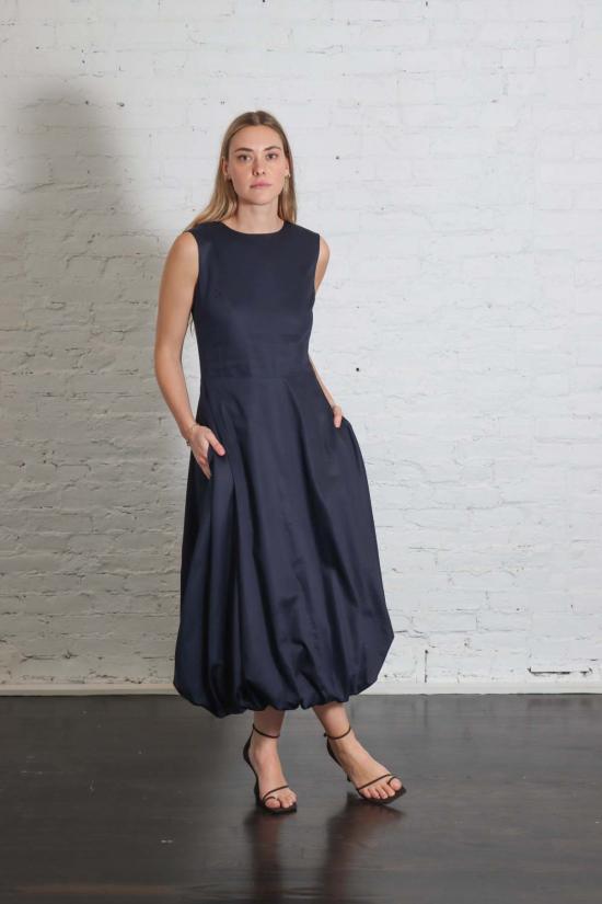  슈웨탐바리 롱 원피스 버블 드레스