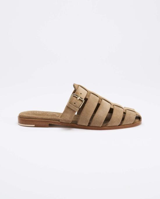  말론 슐저 뮬/슬리퍼 Malone Souliers 테레사 스웨이드 플랫 뮬 토프