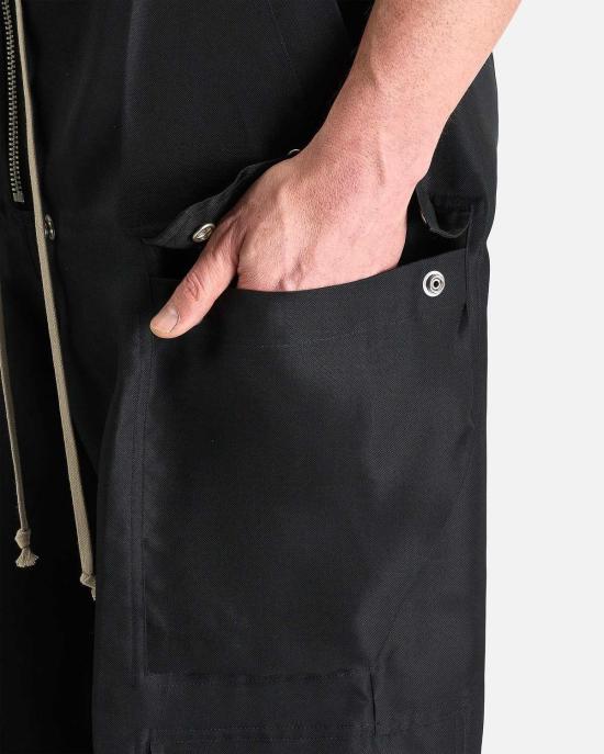  릭 오웬스 스트레이트 팬츠 카고벨라스  블랙 - RICK OWENS