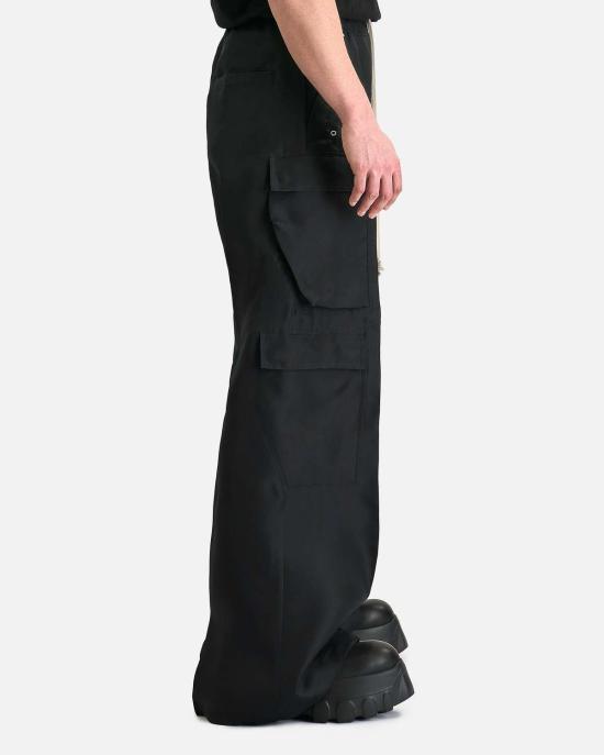  릭 오웬스 스트레이트 팬츠 카고벨라스  블랙 - RICK OWENS