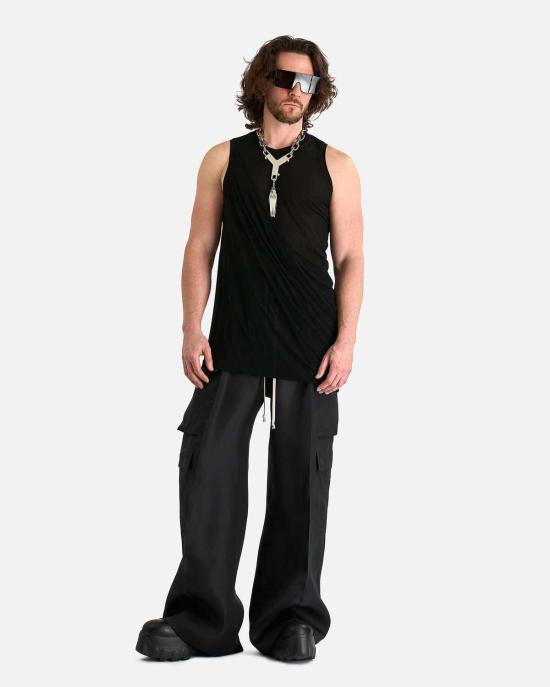  릭 오웬스 스트레이트 팬츠 카고벨라스  블랙 - RICK OWENS