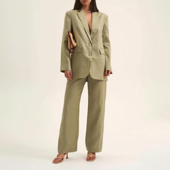  Ownley 수트 자켓 온리 도슨 오버사이즈 블레이저 세이지 - OTHER BRANDS