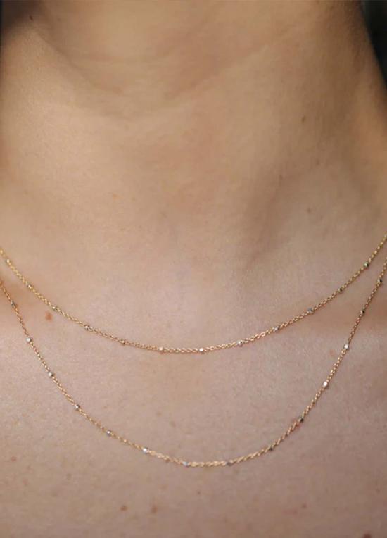  마라 카리조 스칼리세 목걸이/팬던트 마라 카리조 스칼리스 도트 체인 초커 14k 골드 필드 - MARA CARRIZO SCALISE