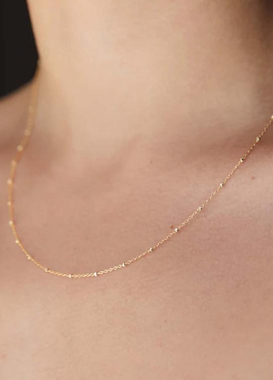  마라 카리조 스칼리세 목걸이/팬던트 마라 카리조 스칼리스 도트 체인 초커 14k 골드 필드 - MARA CARRIZO SCALISE