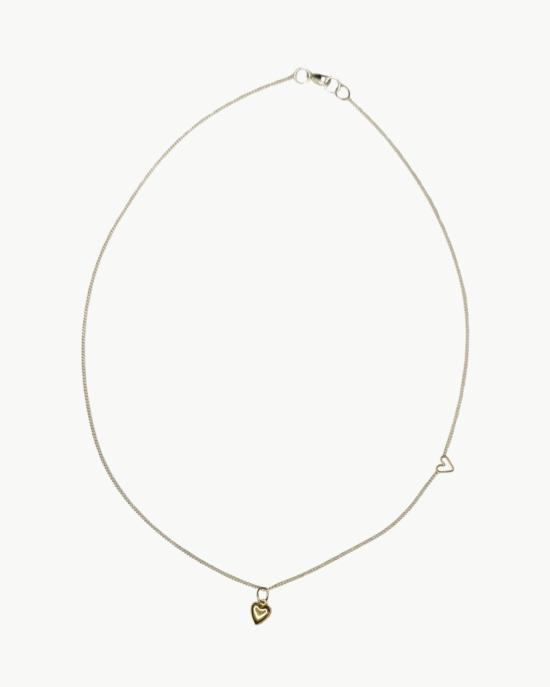  Jane Hollinger 목걸이/팬던트 제인 홀링거 타이니 퍼프 하트 목걸이 투톤 - OTHER BRANDS
