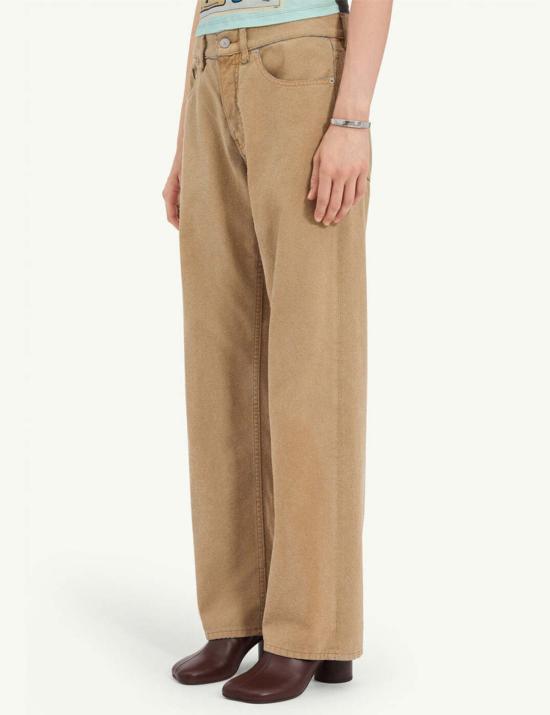  MM6 메종마르지엘라 스트레이트 팬츠 Mm6 메종 마르지엘라 와이드 레그 진 - MM6 MAISON MARGIELA